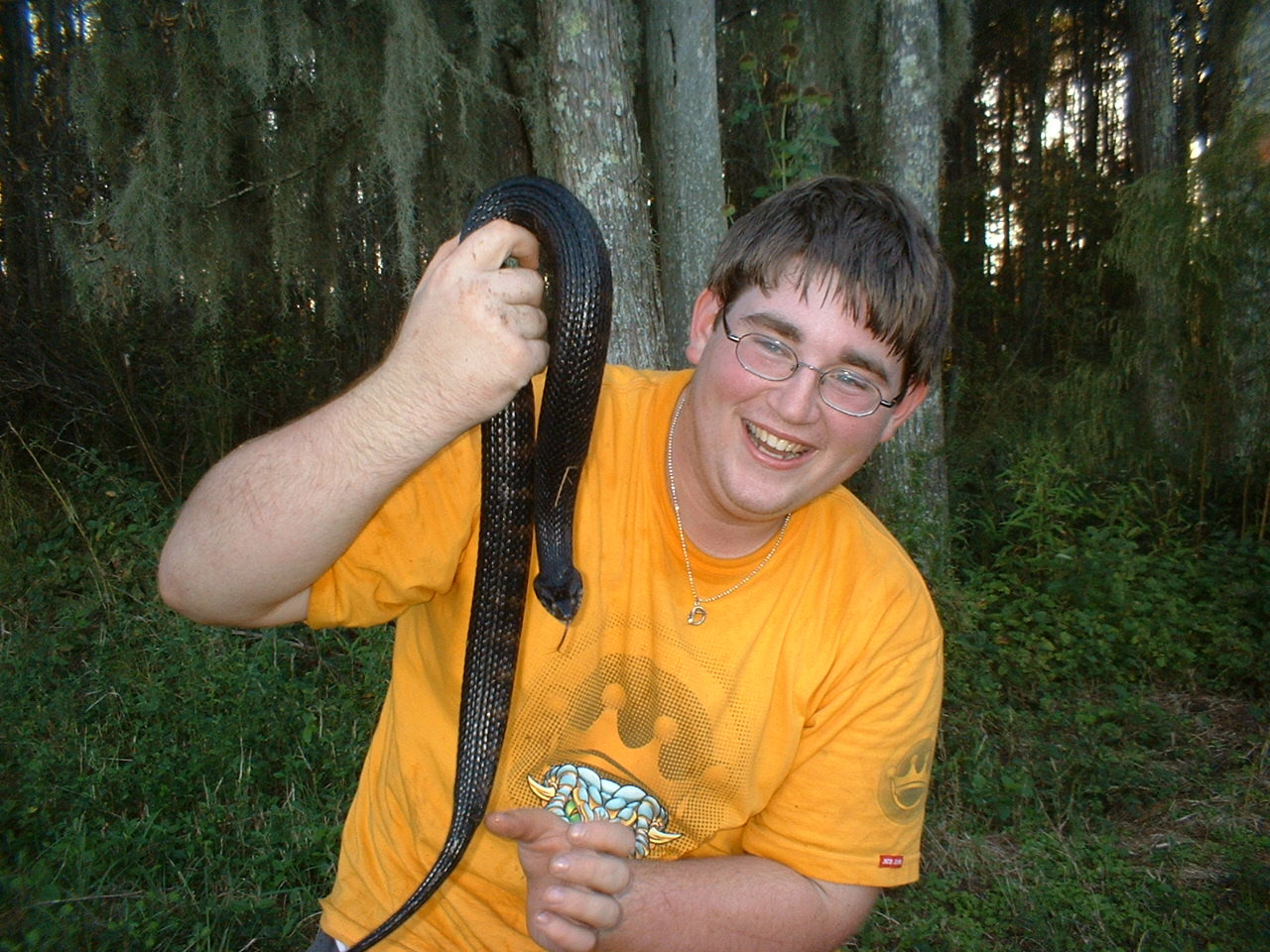 trevor and water snake.JPG [473 Kb]